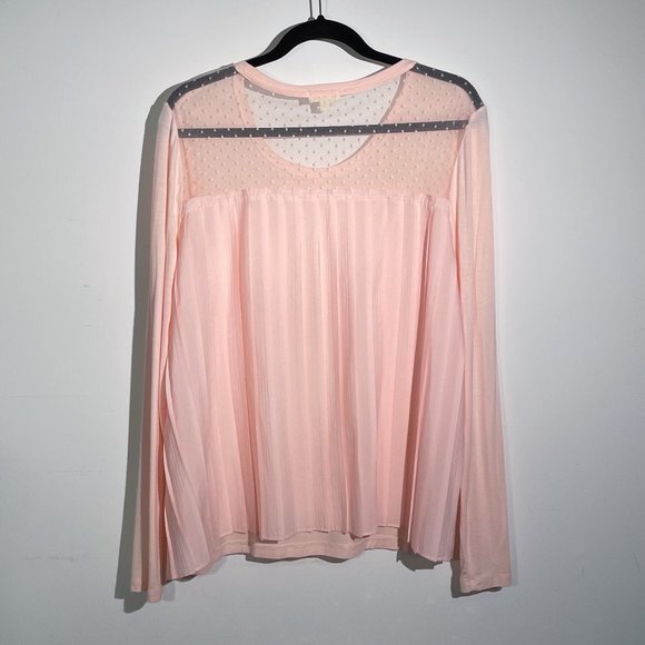 Maison Jules | PINK LONG SLEEVE TEE - Picture 2 of 4